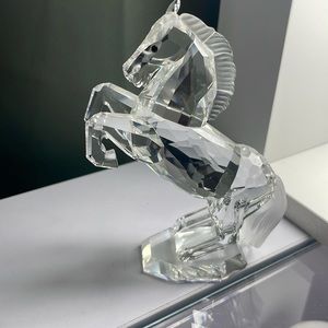 Swarovski Crystal Vintage Rearing White Stallion